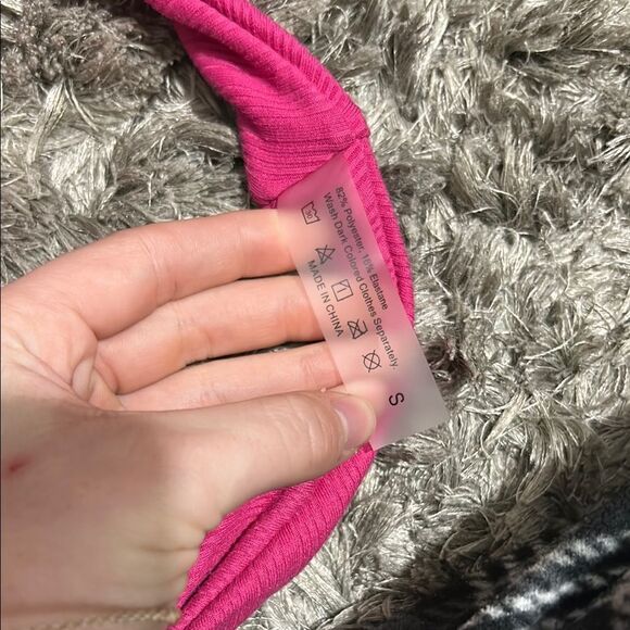 Vibrant Pink Bikini Set size small - Picture 3 of 9